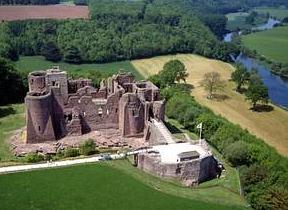 Goodrich Castle in Herefordshire