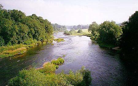 The River Wye which runs through Herefordshire