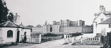 The Building covered about an acre and had the appearance of a castellated mediaeval fortress