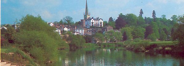 The town of Ross on Wye in the Wye Valley
